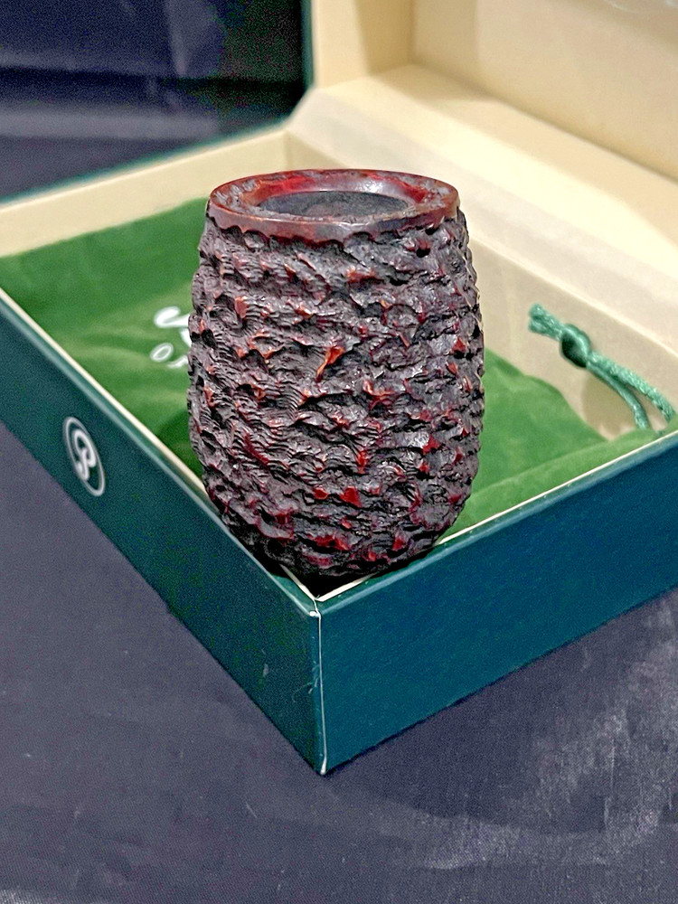 Peterson House Pipe Billiard Rustic Fishtail NEW & BOXED