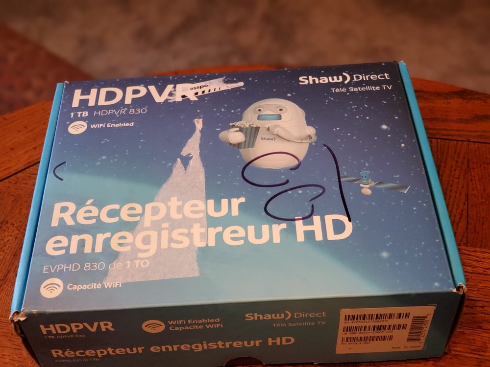 Shaw Satellite HDPVR 830 Used Great Condition