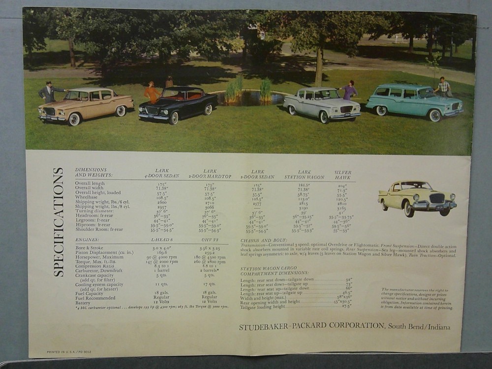 1959 Studebaker Sales Catalog