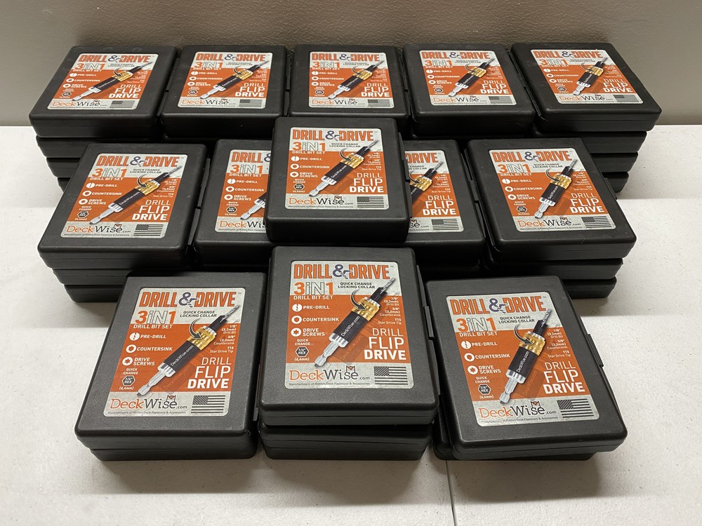 DeckWise Drill & Drive 3 in 1 Drill Bit Set