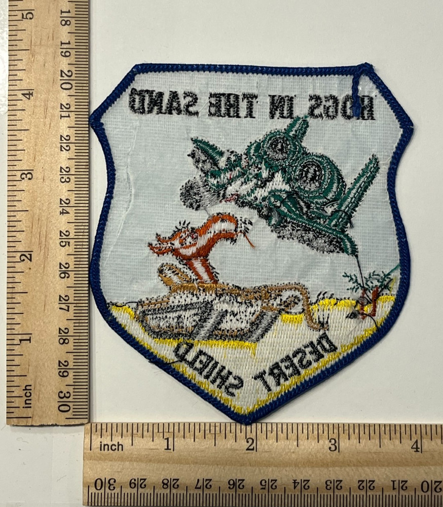 US AIR FORCE PATCH: 511th Tactical Fighter Squadron A-10 Warthog Desert Shield