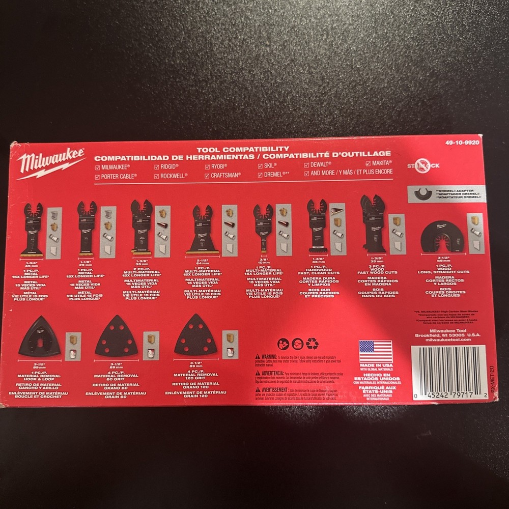 Milwaukee 20-Pc Oscillating Multi-Tool Blades | Model 49-10-9920