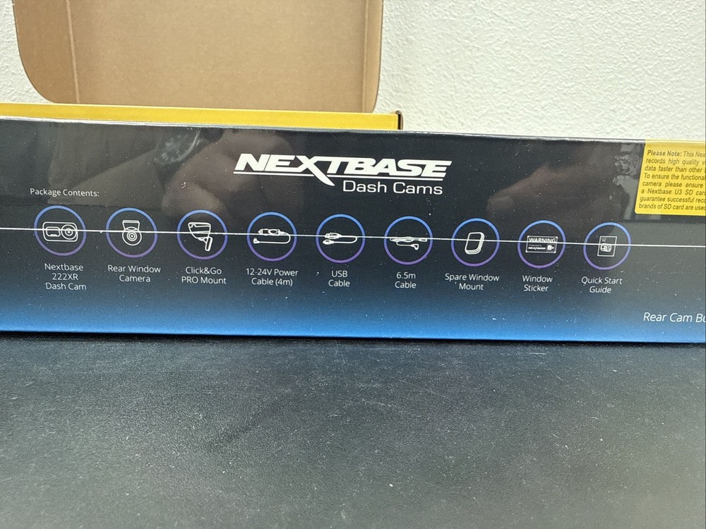 Nextbase 222XR Dash Camera + Rear Cam Bundle, Includes 32GB SD Card