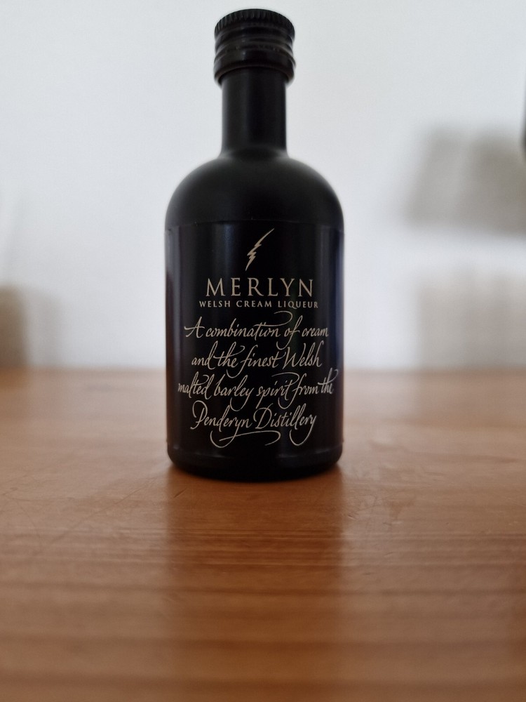 Empty Merlyn Welsh Cream 5cl Liqueur Bottle