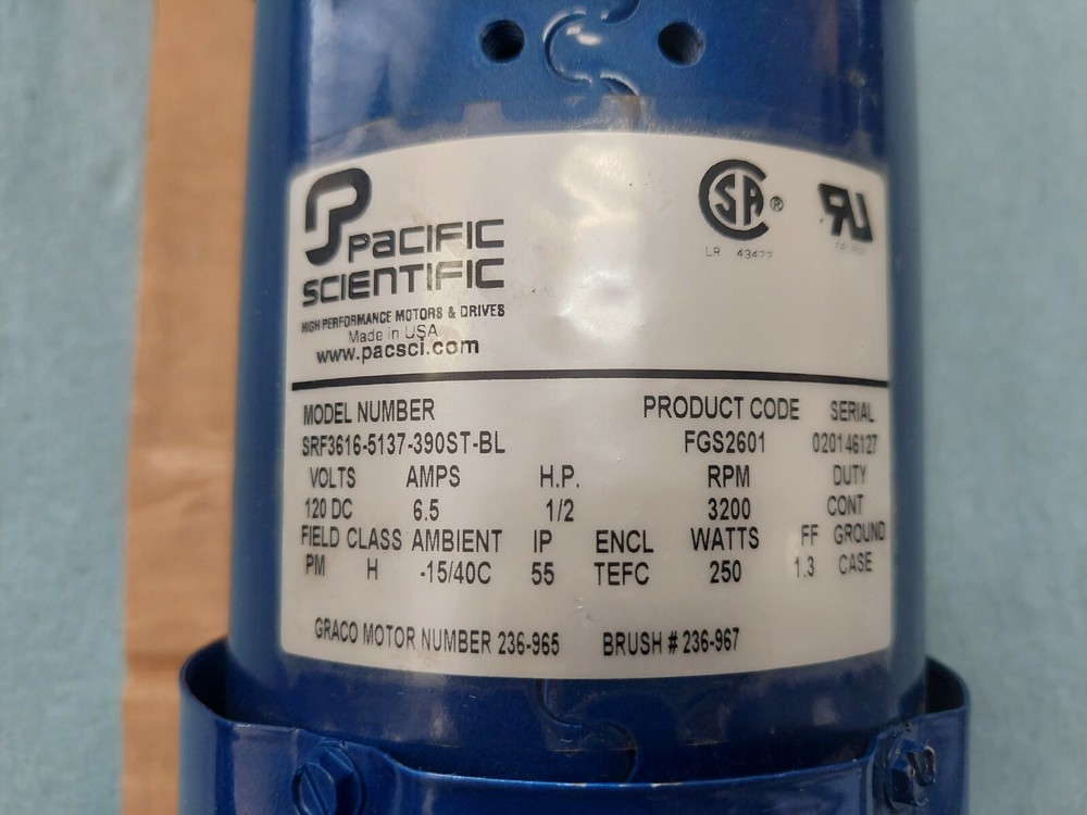 Graco Paint Sprayer Motor 236-965