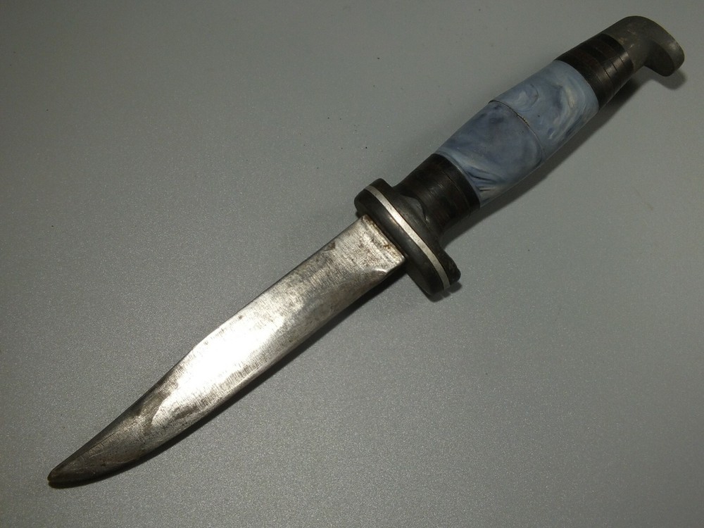 VINTAGE CUSTOM FIXED BLADE HUNTING FIGHTING KNIFE