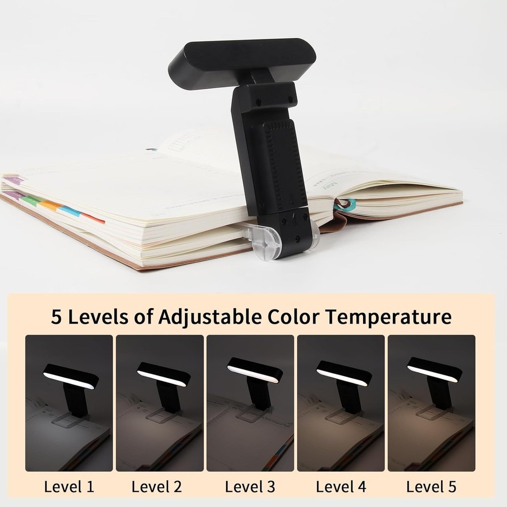 USB Rechargeable Book Light with Smart Timer & 30 Adjustable Modes for Readers