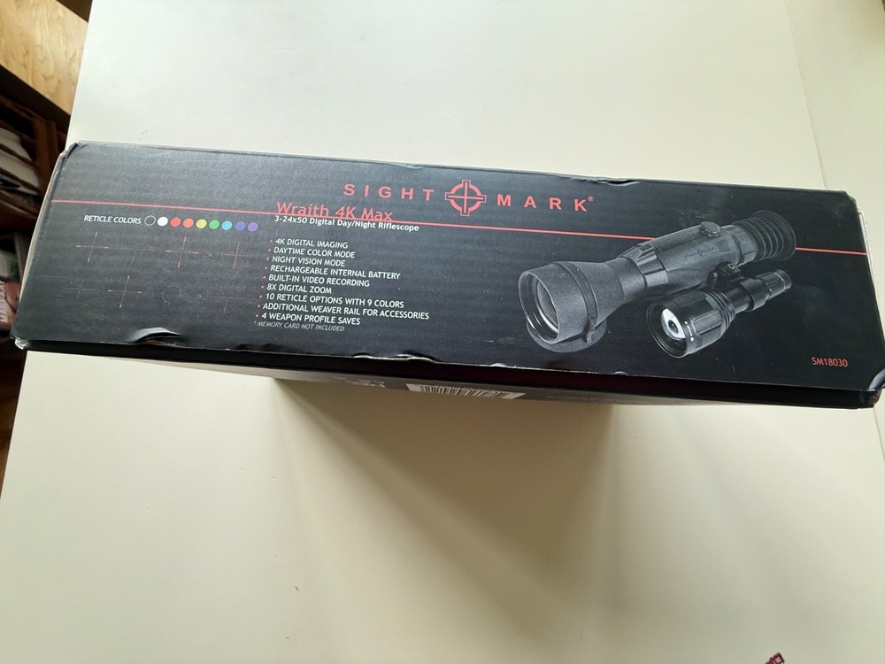 SIGHTMARK WRAITH 4K MAX DAY/NIGHT VISION SCOPE