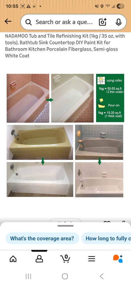 Tub and Tile complete refinishing Kit