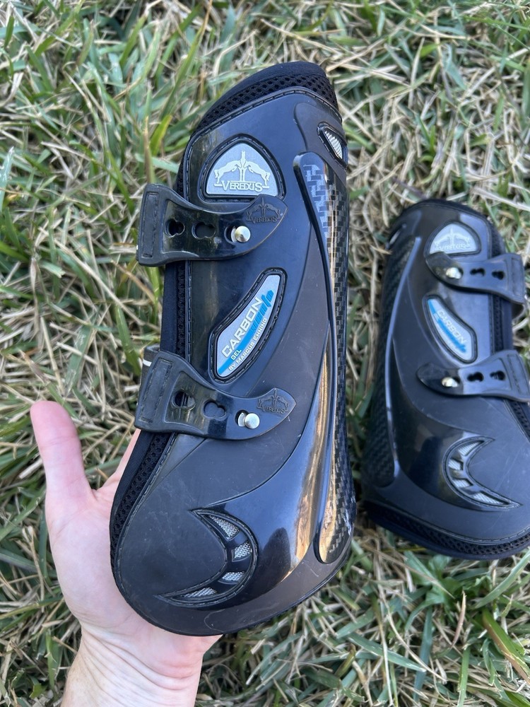 Veredus Carbon Gel Vento Open Front Boots Black Size Medium