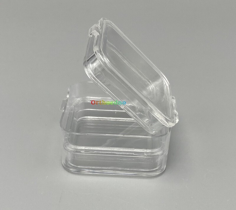 90Pcs Denture False Teeth Membrane Case Container Hinged Display Box Jewelry USA