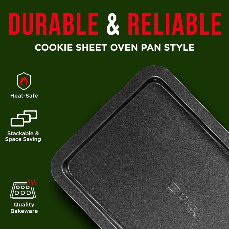 Nonstick Carbon Steel Baking Pan Set 6 Piece Bakeware Set Easy Clean Stackable