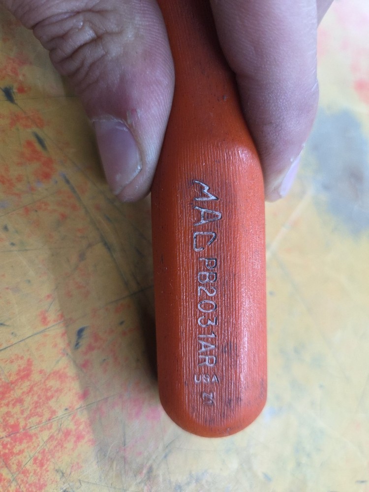 Vintage MAC Tools PB2031AR Phillips Screwdriver Red Handle USA