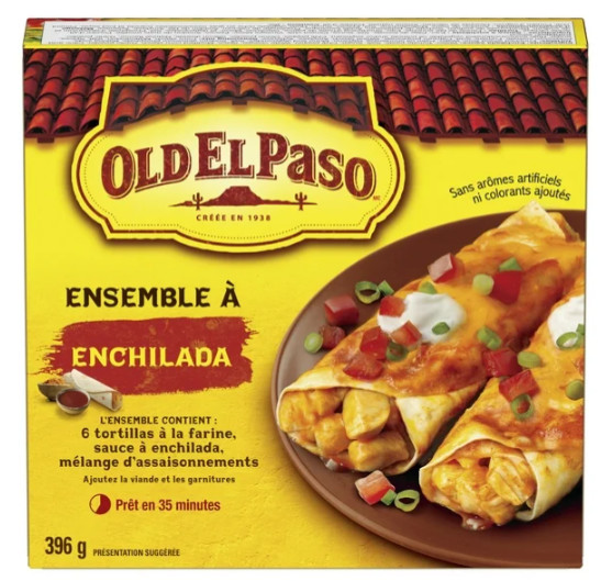 Old El Paso Dinner Kit Enchilada, 396g (4 Pack)