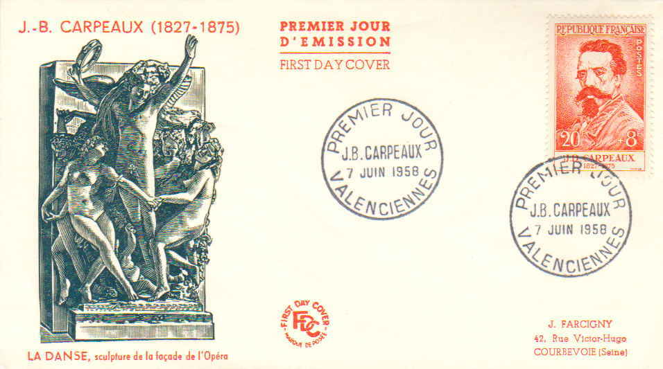 France Scott B325 Printed Address