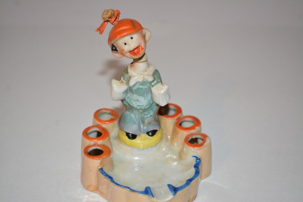 1940's Funny Drunk Hobo Lusterware Luster Ware Ashtray Japan HTF