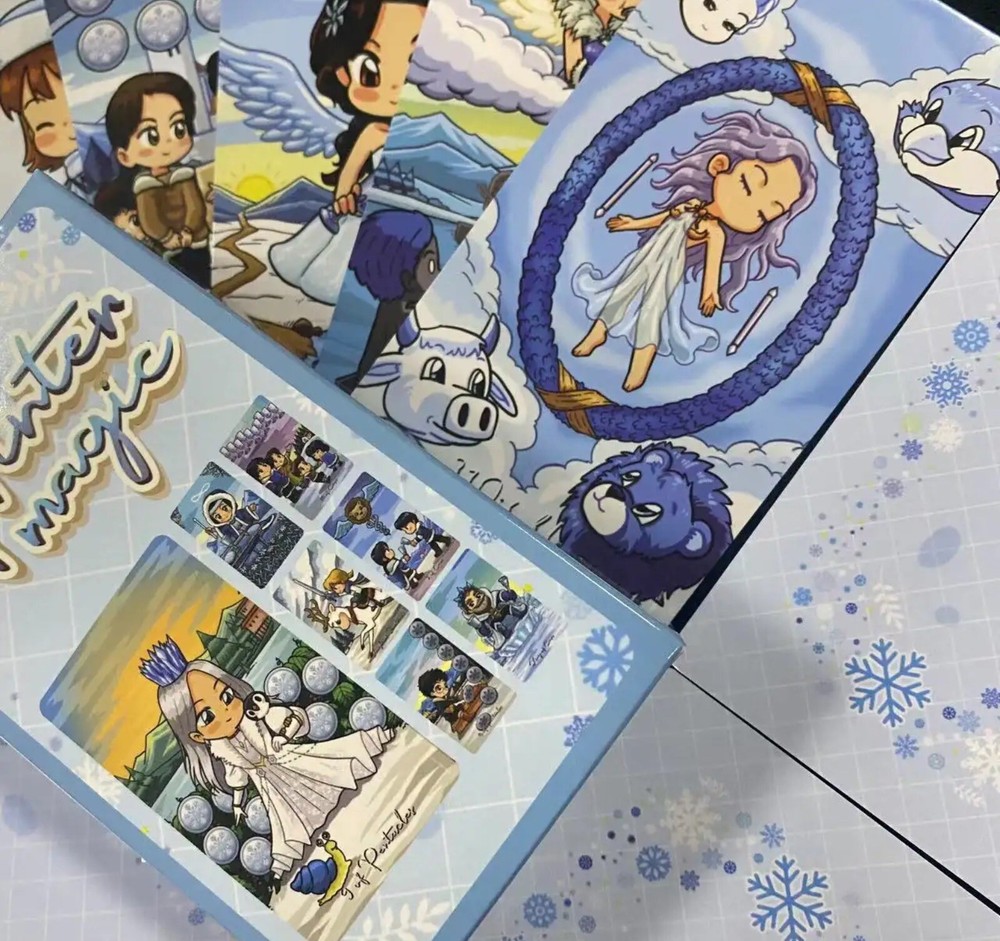 12X7 cm Winter Magic Tarot Deck Card Games