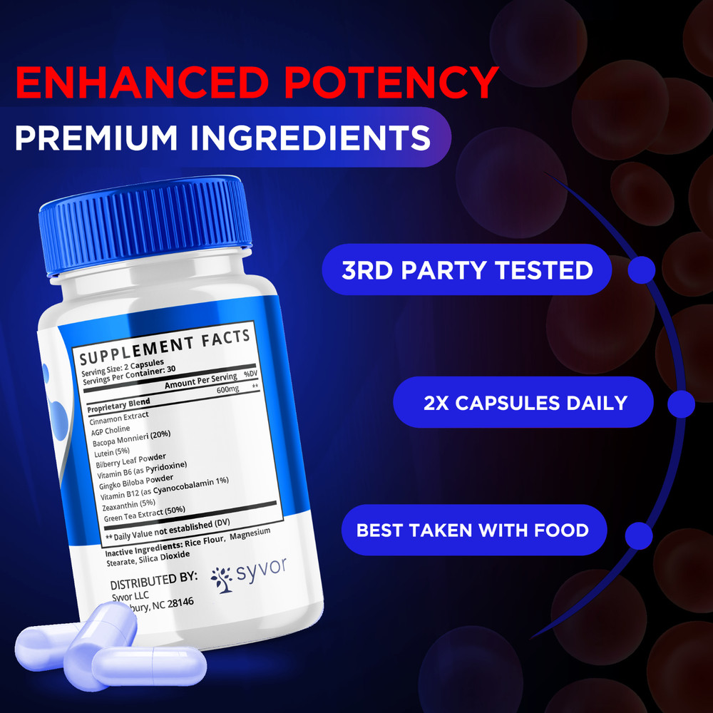 Nerve Flow Advanced Nerve Support Formula Maximum Strength Vitamin 60 Capsules