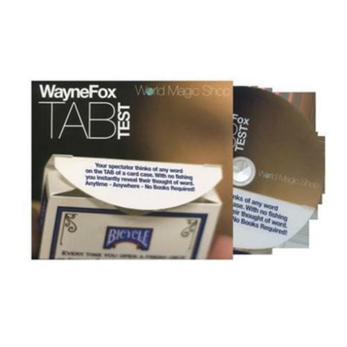 Tab (DVD and Gimmicks) by Wayne Fox - Trick