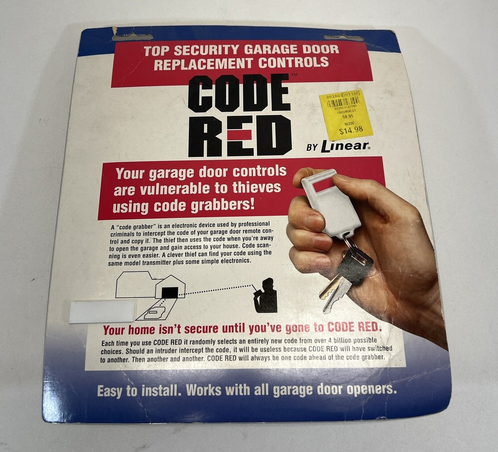 Code Red By Linear Top Security Garage Door Replacement Controls NEW