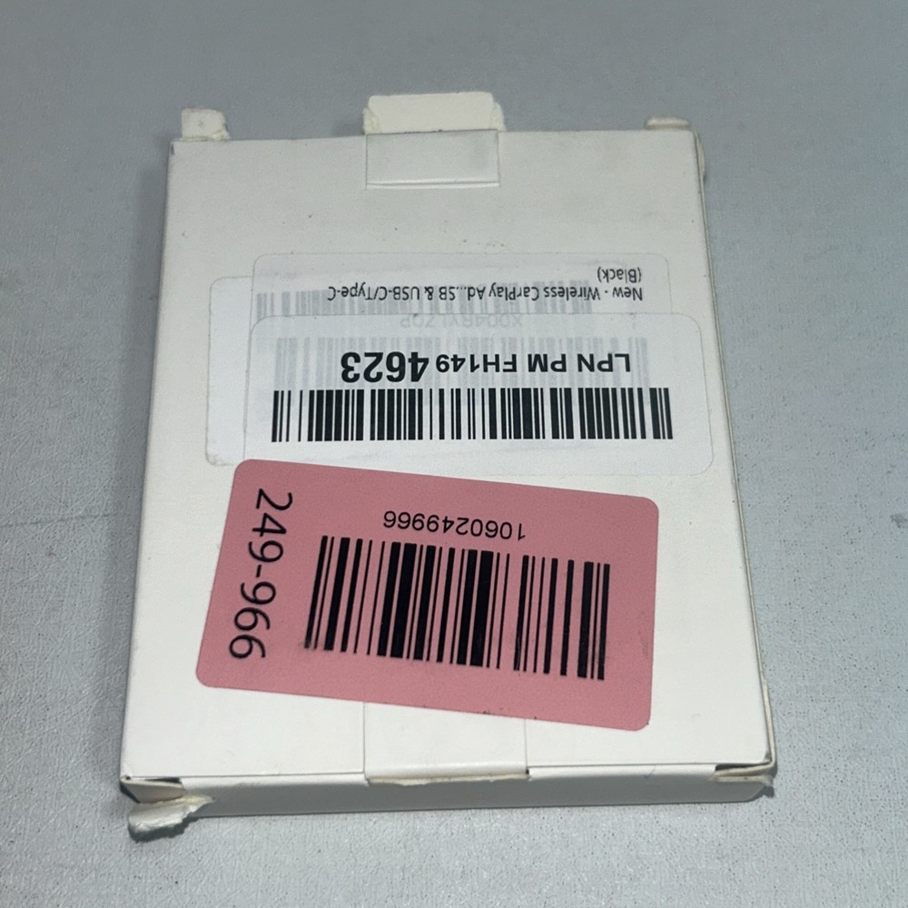 New Wireless CarPlay Adapter Open Box