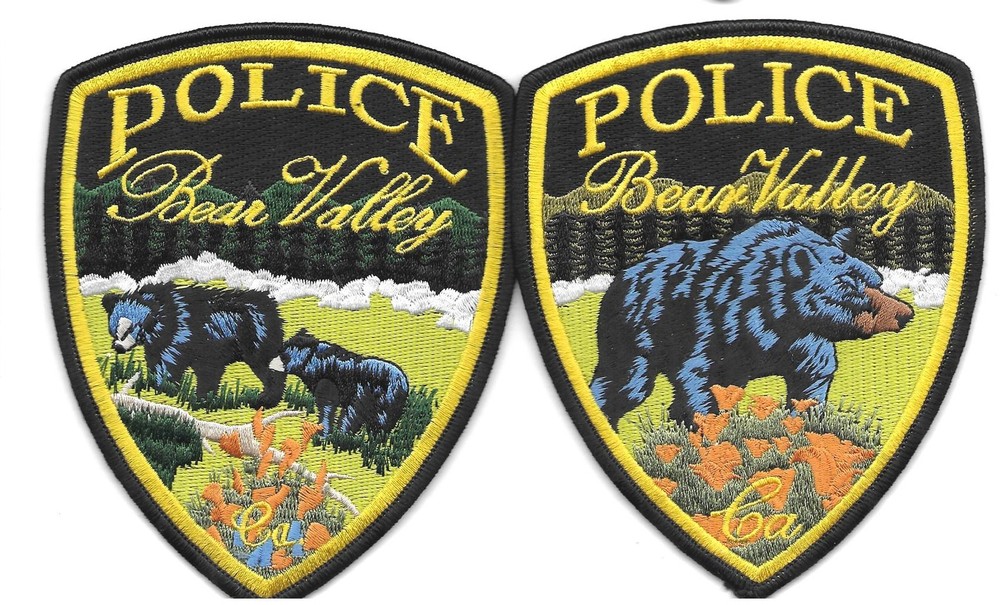 2 CALIFORNIA- BEAR VALLEY PATCHES- (2 BEARS VERSION & 1 BEAR VERSION)-NICE PAIR