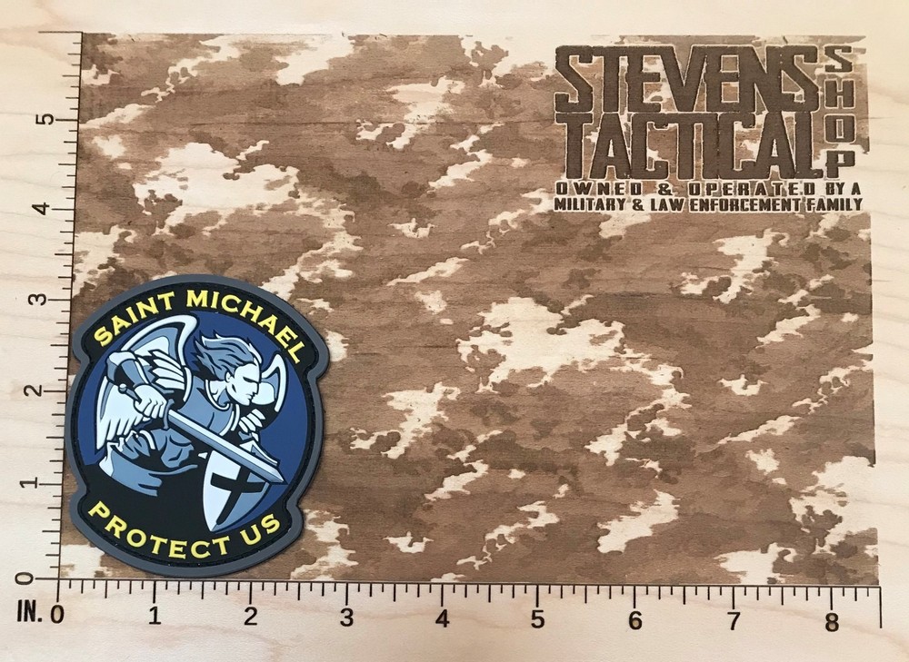 Saint Michael Protect Us PVC Morale Patch