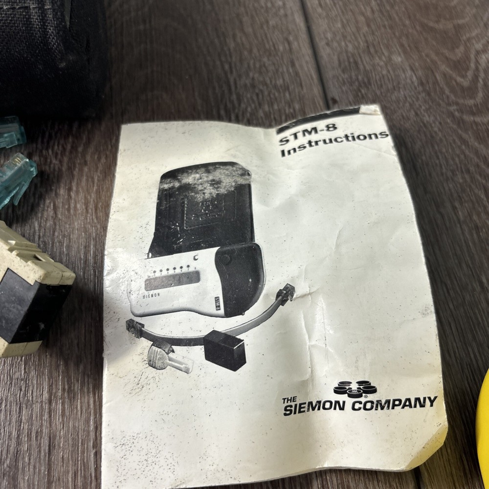 Siemon STM-8 Network Cable Tester Cabling System w/ Test Cables Extras