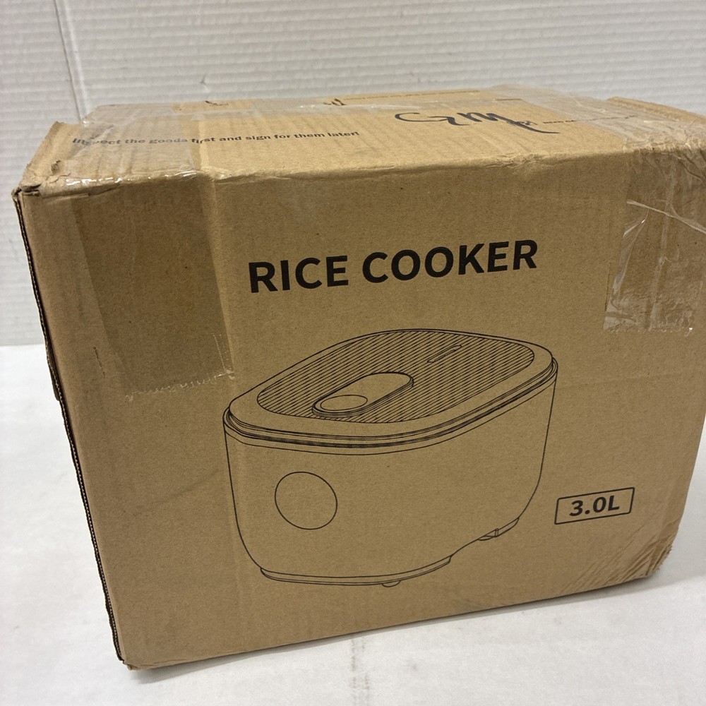 3L Rice Cooker, White/red