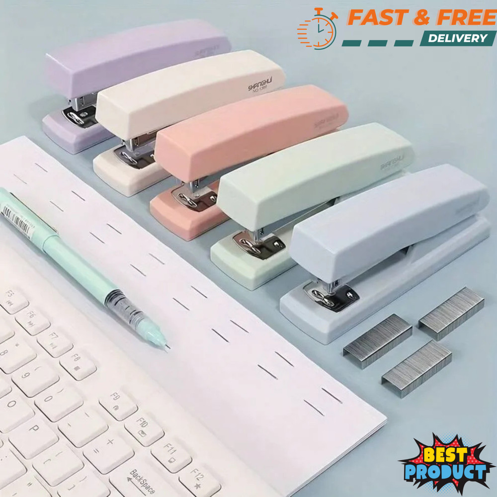 Stapler Suitable for Office & School Use Heavy Duty Medium-Size Stapler Supplies