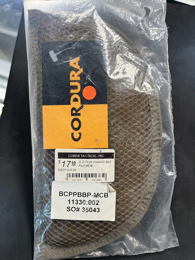 S.O. Tech Padded Belt Pad MCB