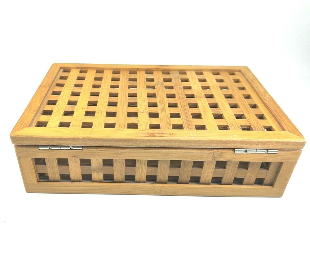 Wooden Box Cutout Square Pattern READ!!!