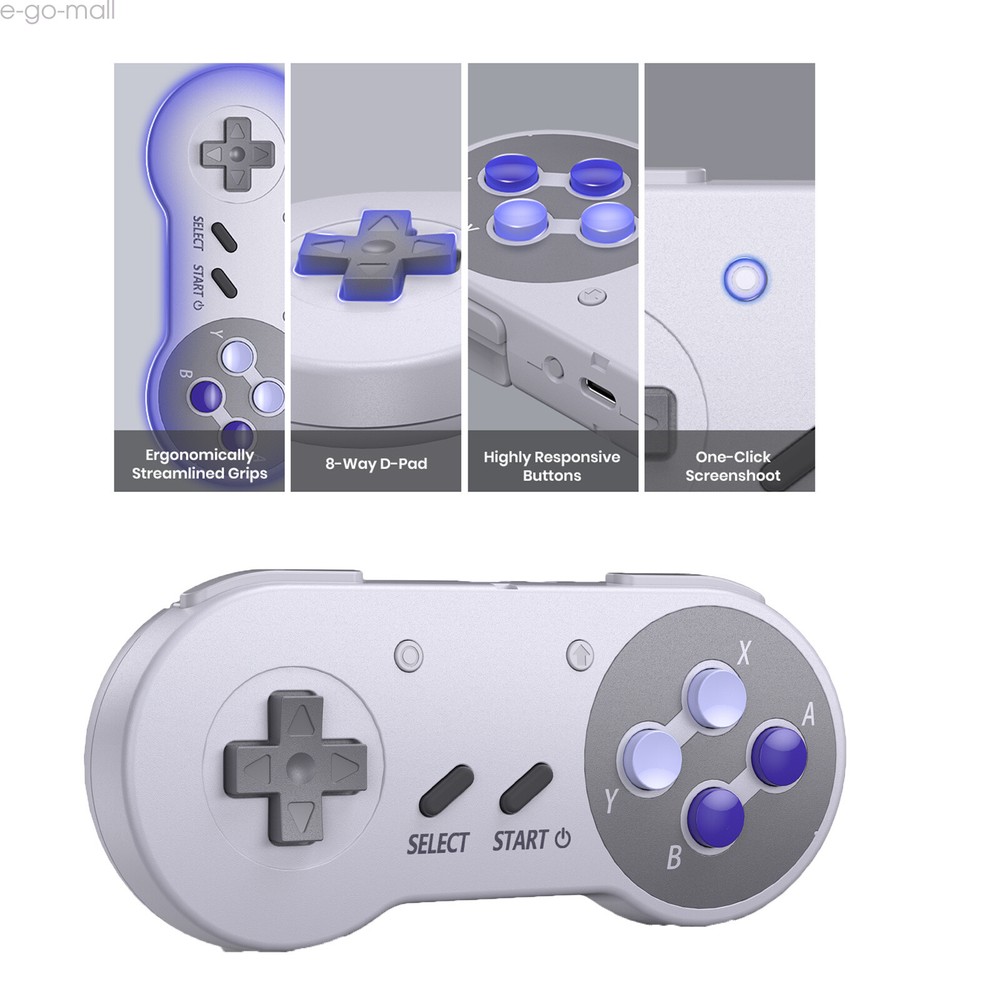 USB Super NES Controller for Nintendo Switch Steam Deck Mac PC Computer Android