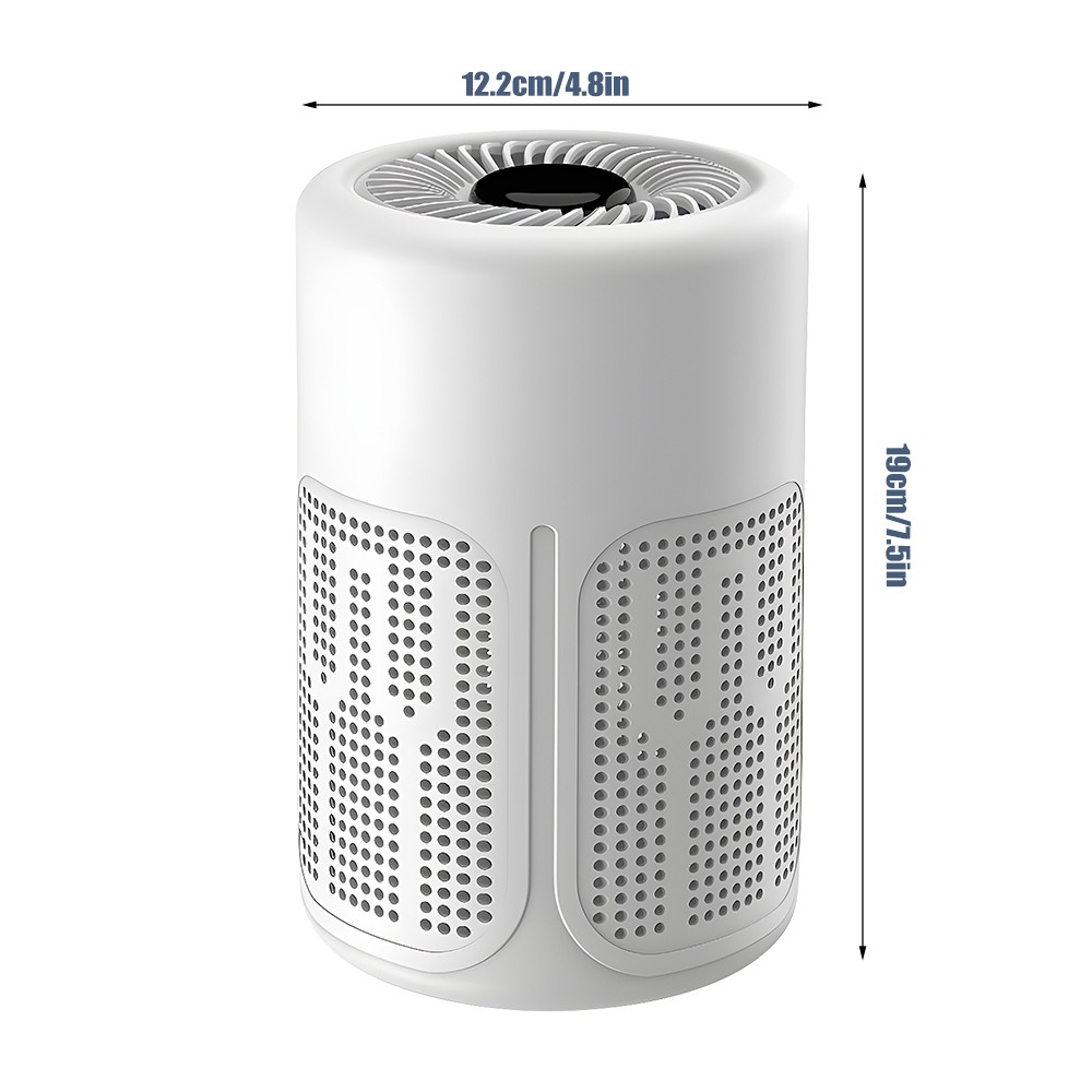 Mini Air Purifier Uses Negative Ion Technology W/Filter Dust Bacteria Particles