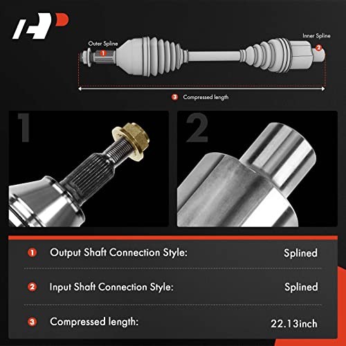 CV Axle Shaft Assembly Compatible with Saturn Front Driver or Passenger Side