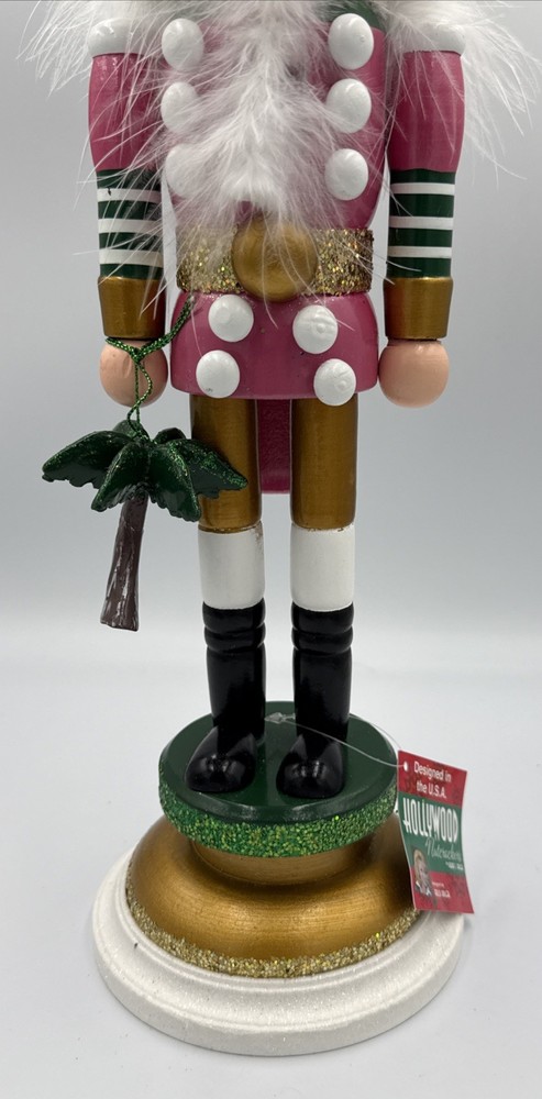 Kurt Adler Hollywood Nutcracker Collection Pineapple Hat Nutcracker 19.5" NWT