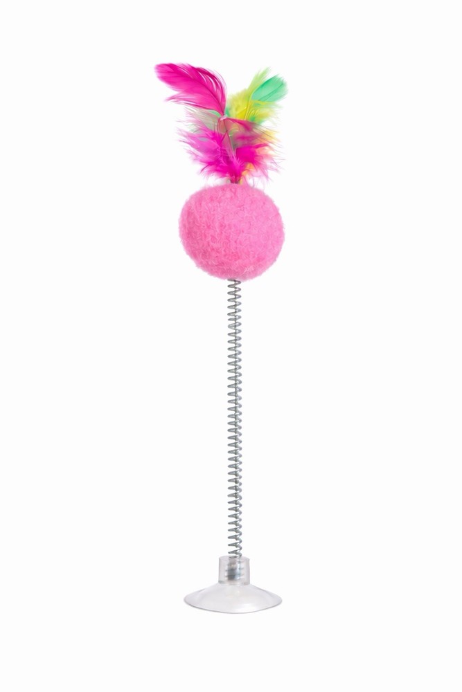 Interactive Cat Toy with Suction Cup 3 Pack | Keeps Cats Busy |Spring Toy