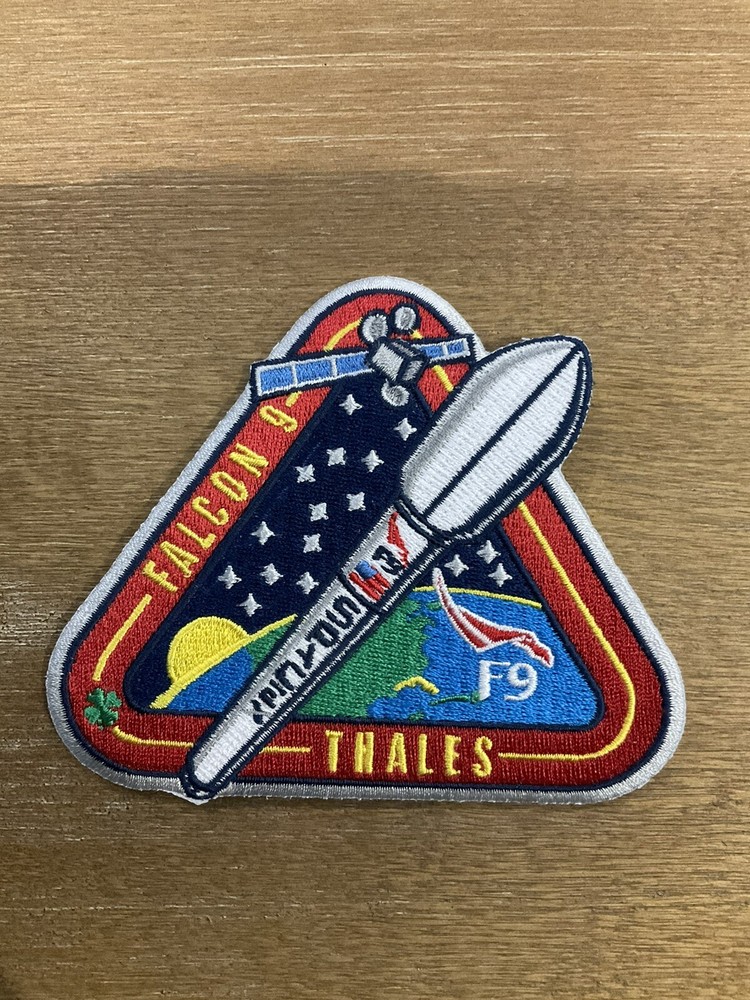 ORIGINAL SPACEX FALCON 9 THALES  SPACE MISSION PATCH