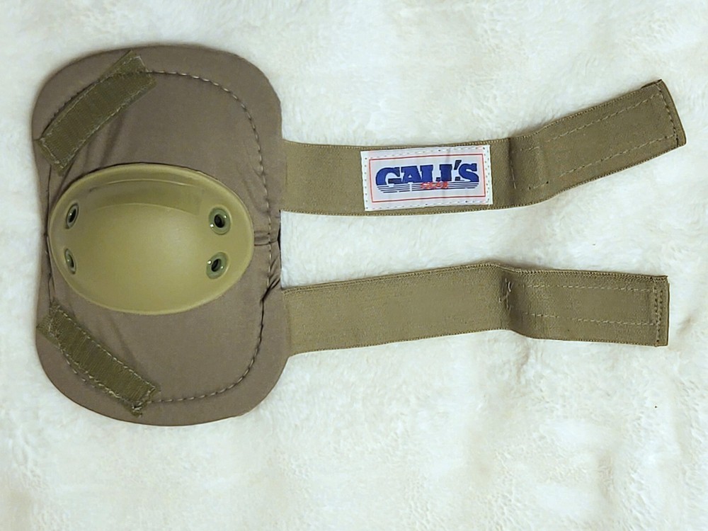 Galls Tactical Elbow pads, Green, Elastic Straps With Hook And Loop Closure