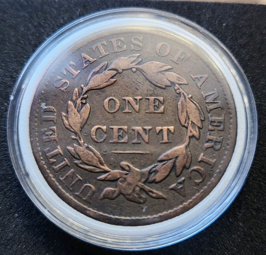 1837 Medium Letters Coronet Head Large Cent #5253