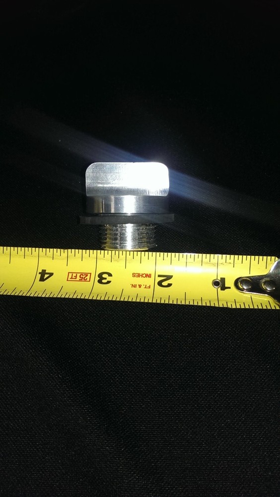 VINTAGE CRESTLINER BOAT DRAIN PLUG THREADS INTO FLOOR