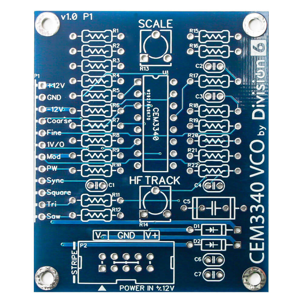 Division 6 CEM3340 VCO Main Board PCB