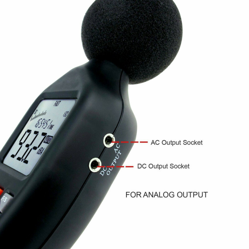 Sound Level Meter Data Logging Function 30dB~130dB Noise Tester Measuring Range