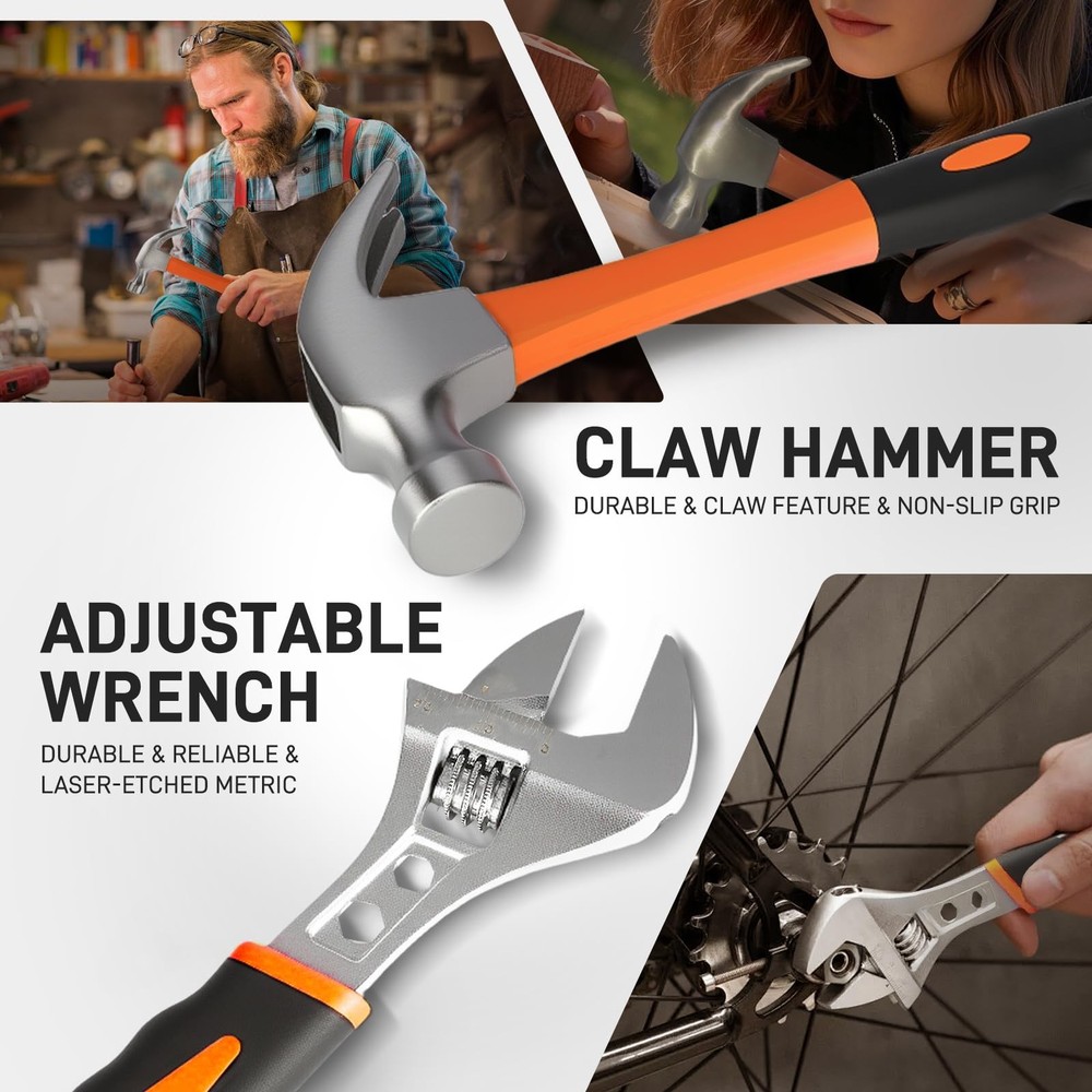 218 Pcs Home Tool Kit - Basic Household Hand Tool Set, Truck Tool Kit Socket ...