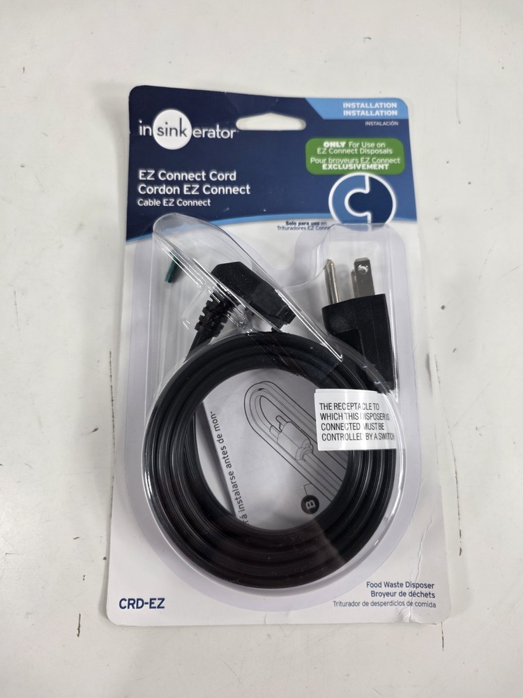 InSinkErator CRD-EZ Connect Power Cord 3 Ft For use on EZ Connect Disposals