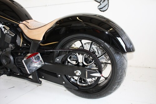 Motorcycle License Plate LED Tail Light Horizontal Side Mount Bracket For Harley