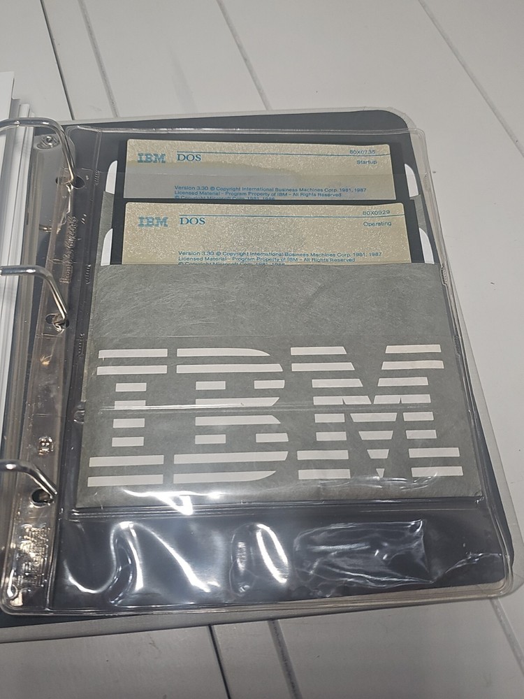 IBM DOS 3.30 Disk Operating System 1987: 1st Edition / 5.25 Software Disks Read