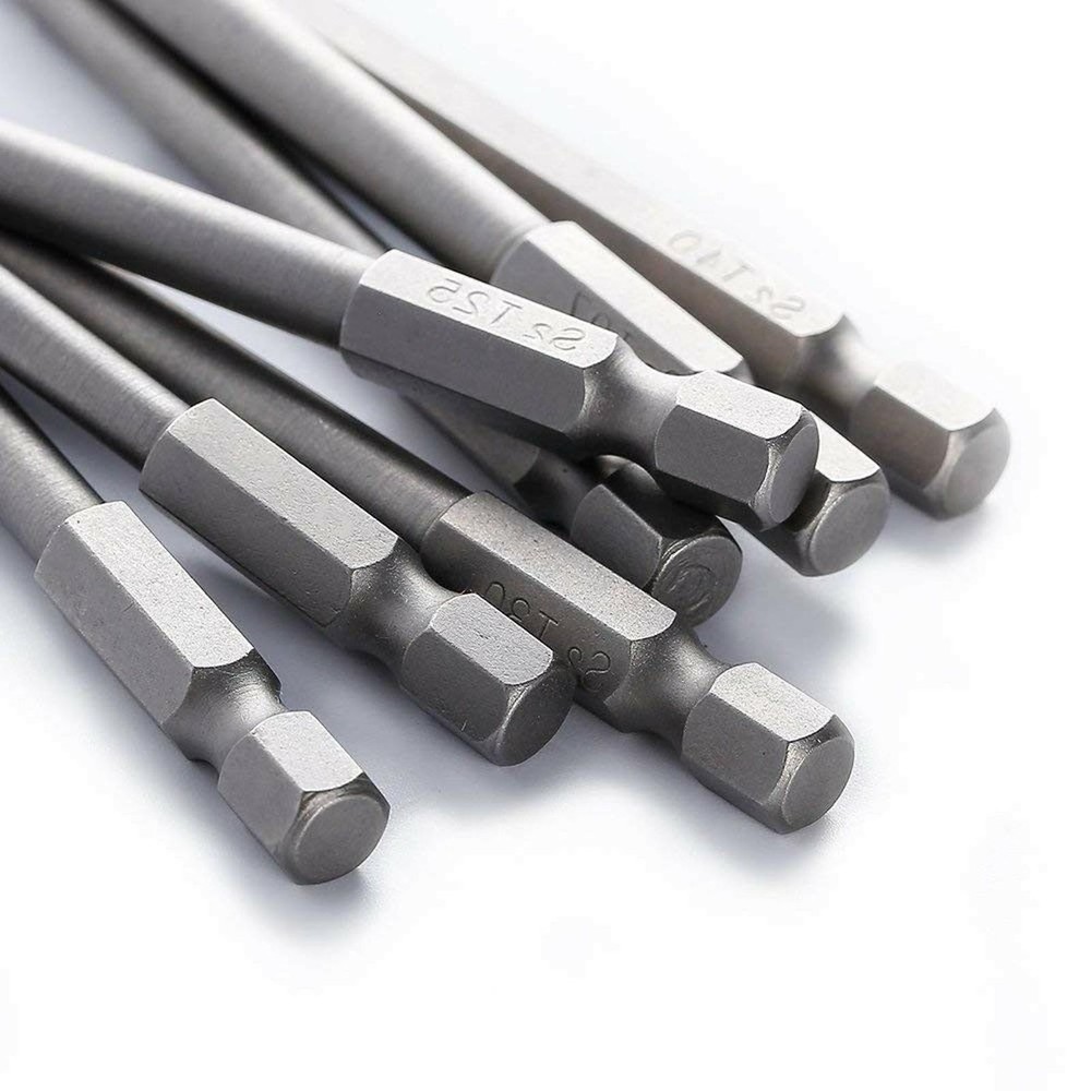 Magnetic Tamper Proof Security Drill Bit Set Torx Screwdriver Flat Head 1/4" Hex