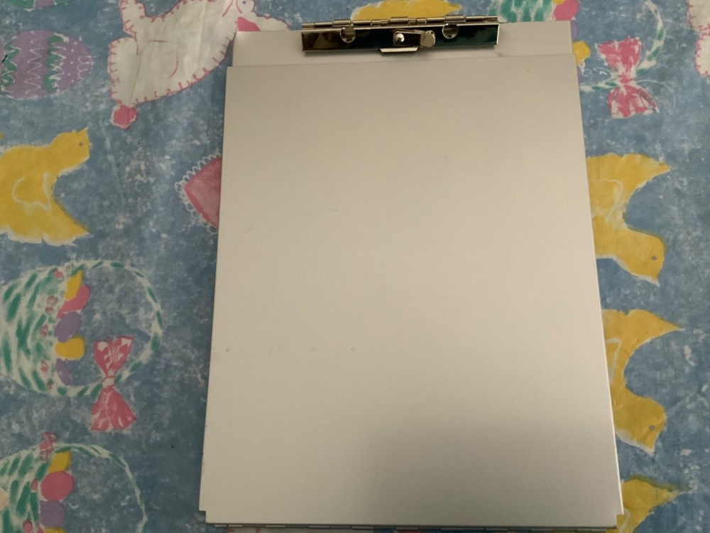 Folding Auminum Clipboard with Storage Compartment