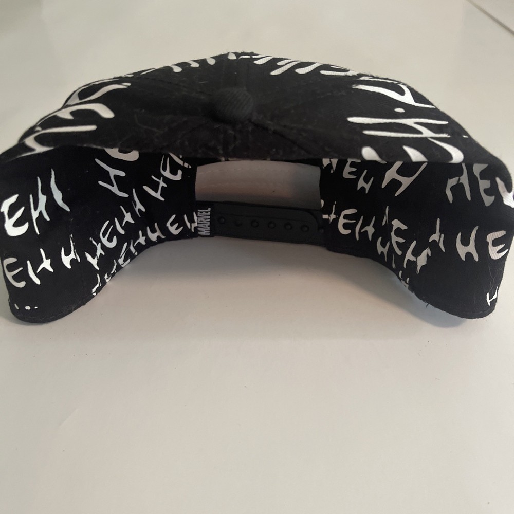 Marvel Spider-Man Venom Baseball Hat Cap, Adjustable, HEHHEH, Snapback, Black